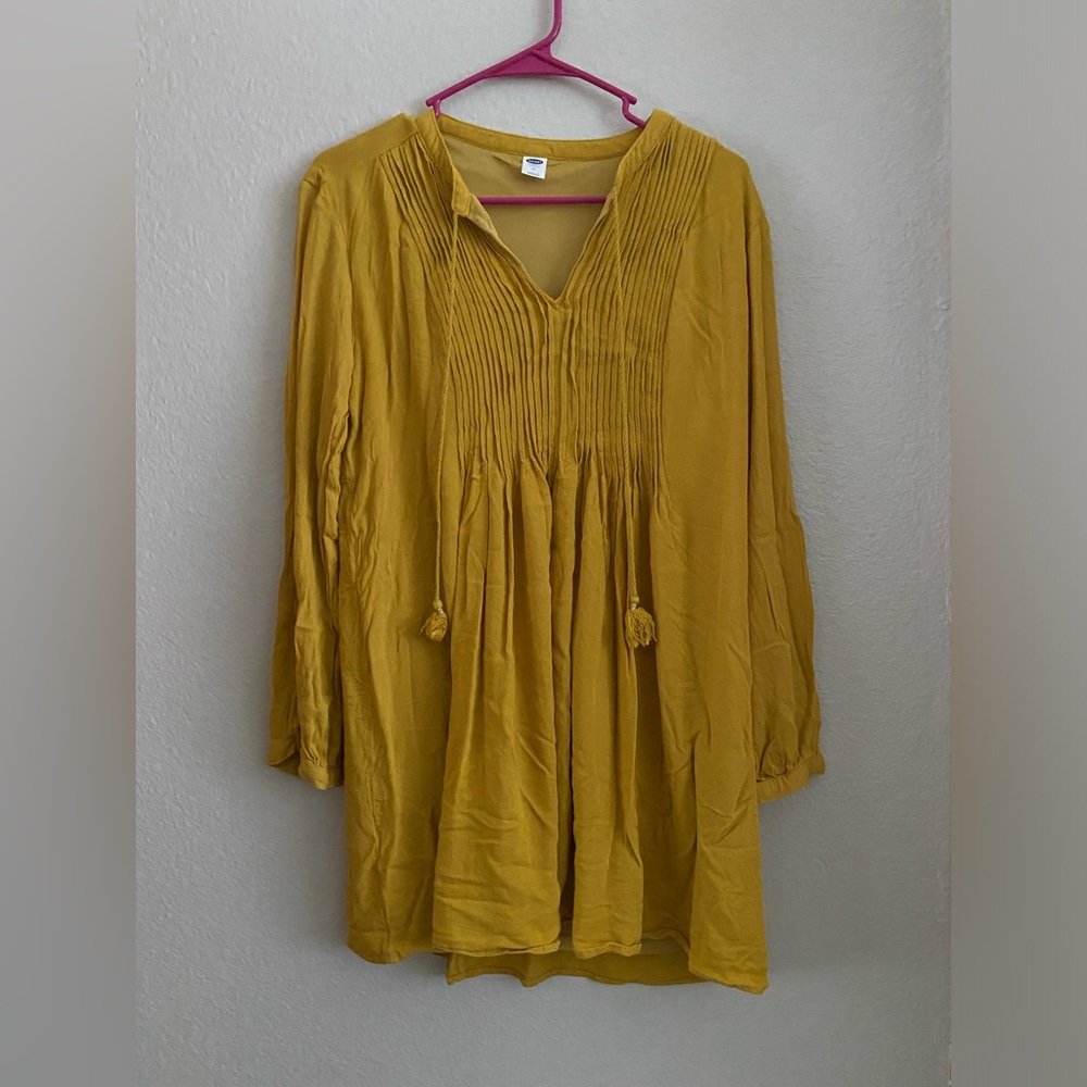 Old Navy Mustard Yellow Dress